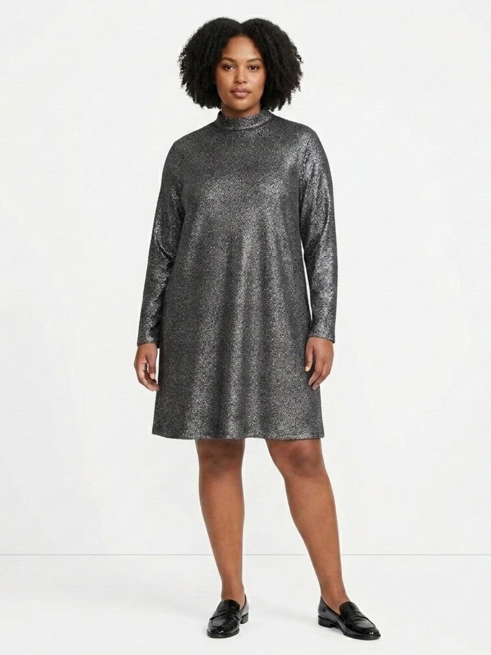Nicole Miller New York Stretch Metallic Plus Size Dress NEW